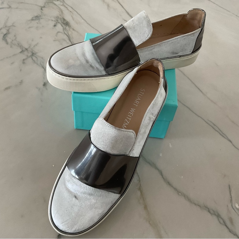 Stuart Weitzman Boyband Argentino Velvet Sneaker Sz 7